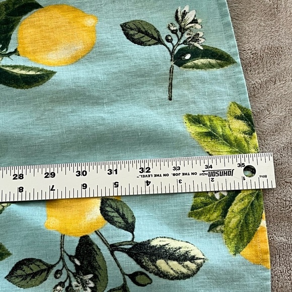 J. Jill Love Linen Lemon Print A Line Shift Dress Cottagecore Beachy Novelty MP - Picture 14 of 16